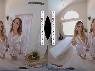 Oiled Massage Sparks Blonde Seduction