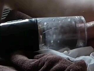 Japanese Toy Fucks and Sucks My Cum Out