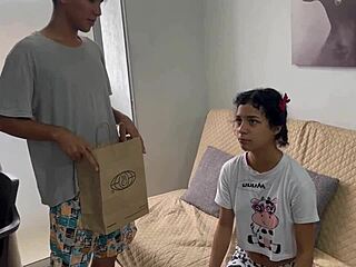 I surprise my sister-in-law and she rides me hard