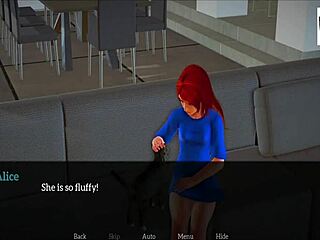 redhead hentai ass teased in erotic game