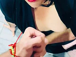 Brunette star gives thick cock head
