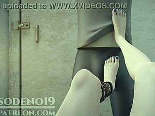Suggestive Caught in the Act: Sensual Foot Play in Anime
