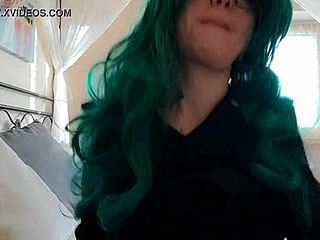 Nerdy party antics show upskirt views