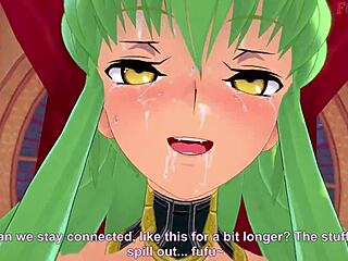 cc cheshire cat gets wild, banging naked in 3d code geass full fantasy video