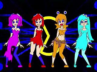 Pacman ghost girls’ heartfelt dance in 1080p