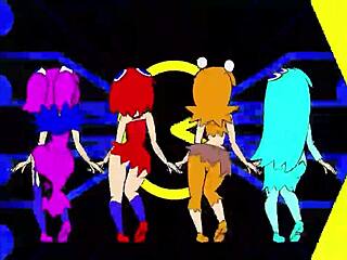 Pacman ghost girls’ heartfelt dance in 1080p