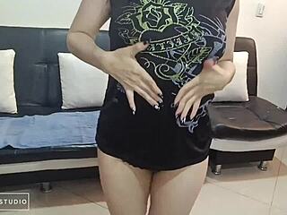 First-Person I tease in sultry lingerie
