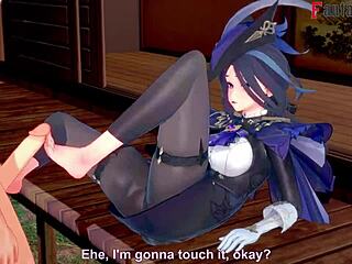 Clorinde's fantasy blowjob in genshin impact tease