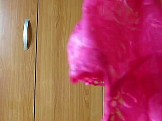 Curious Cumshot on Panty-Clad Mystery in Bondage Play