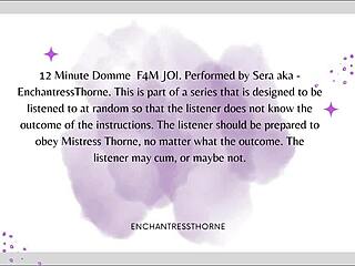 Femdom Tease with Cruel Orgasm Denial Instructions