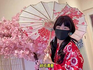 japanese babe’s rough fuck on desk in tight outfit