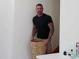 Fit babe caught fucking hard in laundry