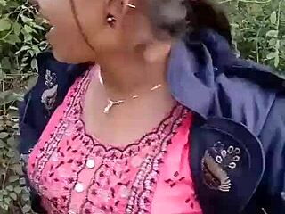 Yo, Asian step-friend gets daring outdoors
