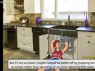 3D hentai lonely housewife