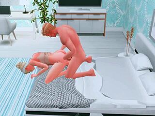 futanari girlfriend drills hard anal sex
