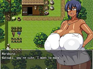 Tanned Natsuki jerks huge BBC outside