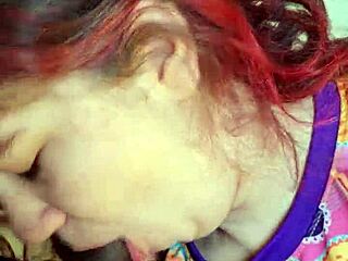 Sloppy Deepthroat with Cum in Mouth Tease