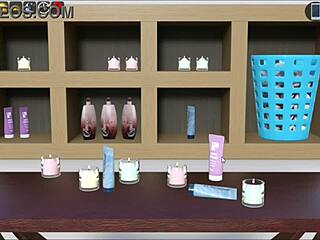 teen anime camgirl teases with huge assets