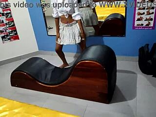 Petite latina milf strips for stepdad’s gift