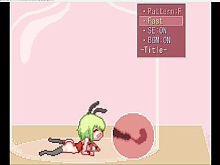 Suggestive Bunny Girl’s Teasing Anal Creampie on Stage