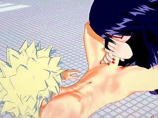 bakugou katsuki gets teasing blowjob from namuri kayama
