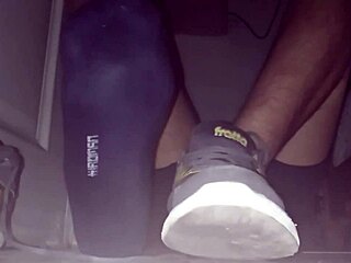 have you seen blue sweaty socks with barefeet cumshot?