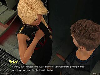 Blonde Virgin 18 Deepthroats Cock In 3D Space Game