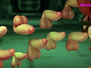 Velma pounded by ghost penises in cartoon