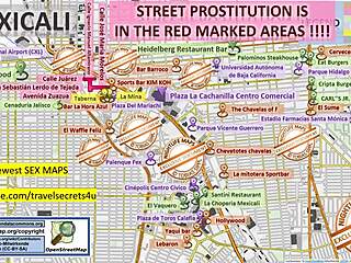 Mexicali street map guides to raw brothel action