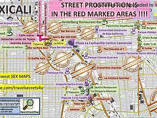 Mexicali street map guides to raw brothel action