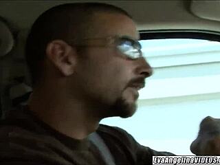 How did Eva Angelina share her boyfriend’s huge rod?