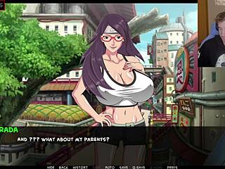 This Naruto parody with Sarada got really wild during training.