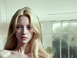 petite blonde in steamy animation