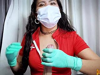 mistress weaves hospital fantasies with teasing
