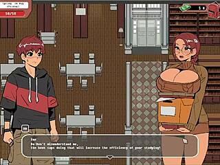 I watched nerdy girl give public library handjob