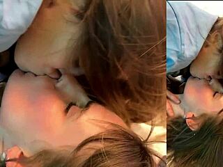 what’s behind this birthday surprise with hot kisses?