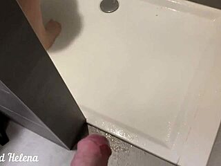 Gorgeous Brunette Wife Masturbates in Shower