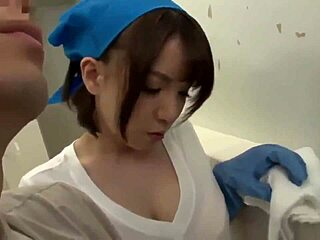 Ever seen a Japanese cleaning lady get naughty?