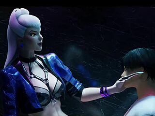 3D Legends Akali Creampie and Seraphine Threesome