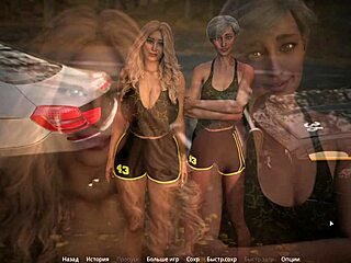 Hentai gameplay teases wild monster cock pounding action