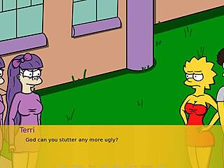 Animated Simpson fantasy with Lisa