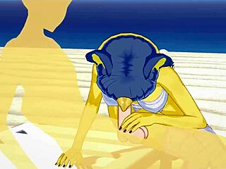 Ankha’s Tempting Beach Fuck from Animal Crossing