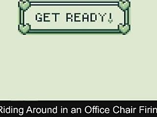 What’s with riding office chairs and twin-stick firing?