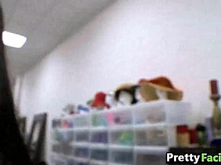 Big-booty Cuban girl Liz gets facial in 1-2-1