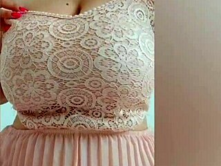Young Cutie Depravedminx Teases Tits in Pink Dress