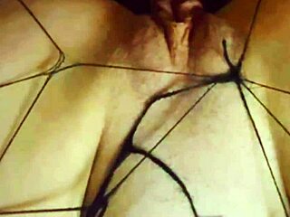 stepsister teases stepbrother's cock while alone