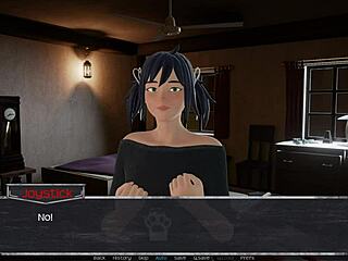 Anime Girl Faces a Daring Moment