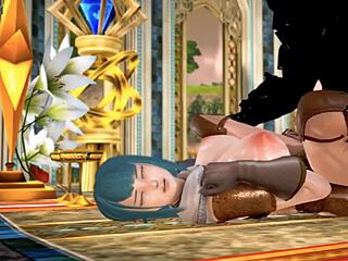 3d hentai demon king battles warrior girl