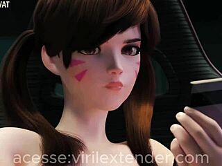 Hentai 3d compilation with massive dildo ass pounding