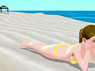 Emma’s daring micro bikini beach tease